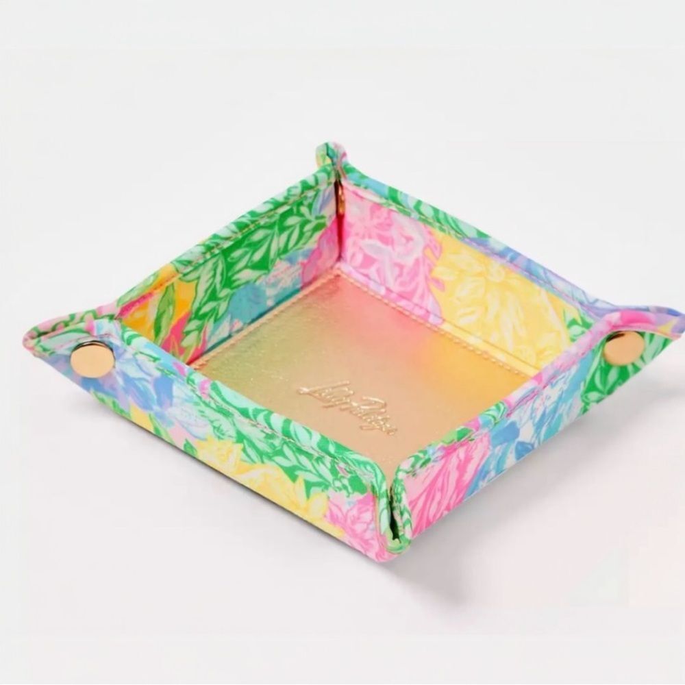 Lilly Pulitzer Catchall Tray in Multi Bright Delight Patch